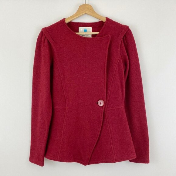 Anthropologie Berry Buttoned Blazer - Picture 2 of 7